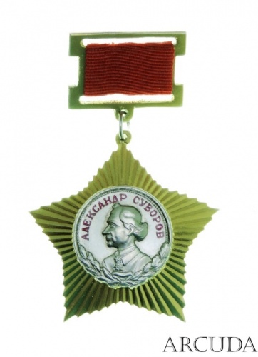 Орден «Александра Суворова» 2-й степени на колодке (муляж)